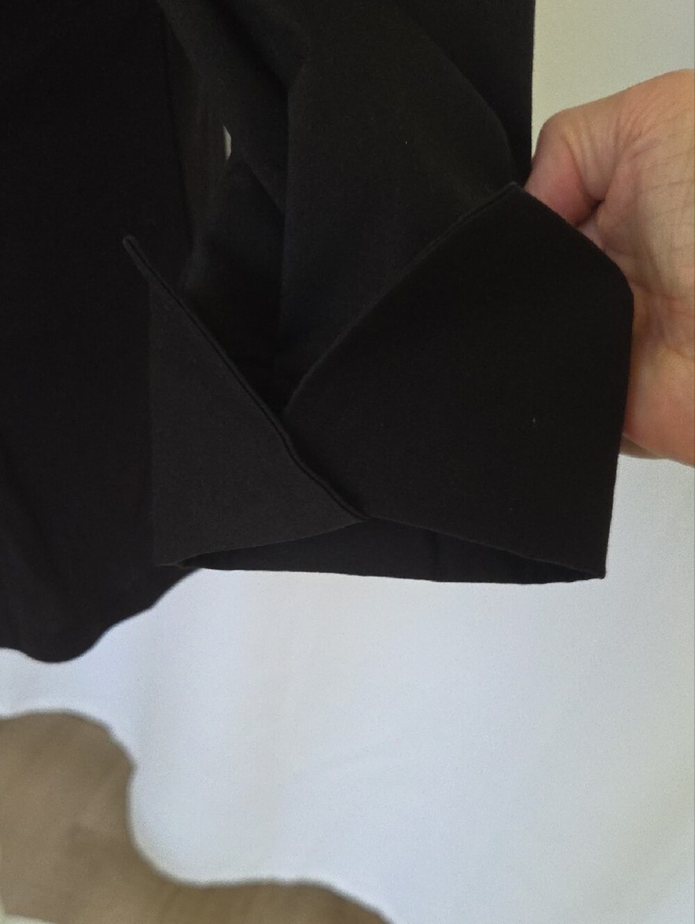 Zac & Rachel Black Pleated Front Button-Down Shirt - Picture 4 of 8